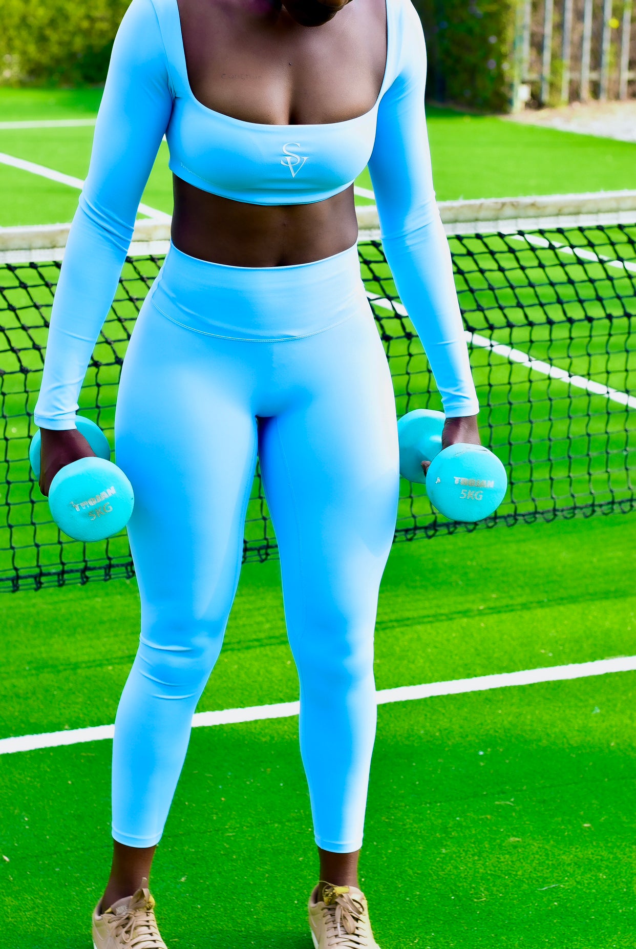 Seamless Long Sleeved Crop top with Leggings