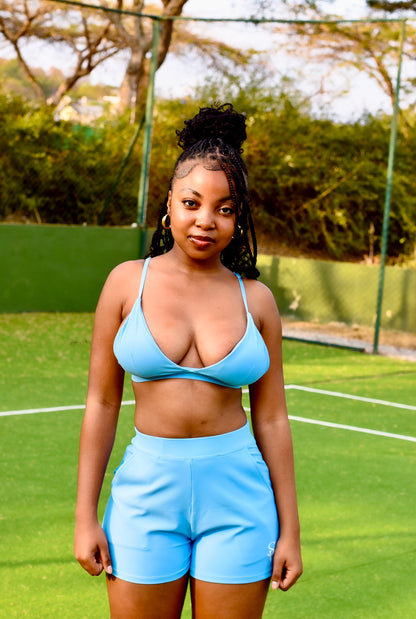 Railed Nylon Sport Bra