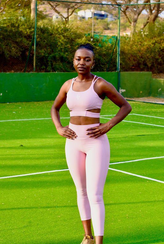 Stretch Fusion Sport Bra with Leggings Set