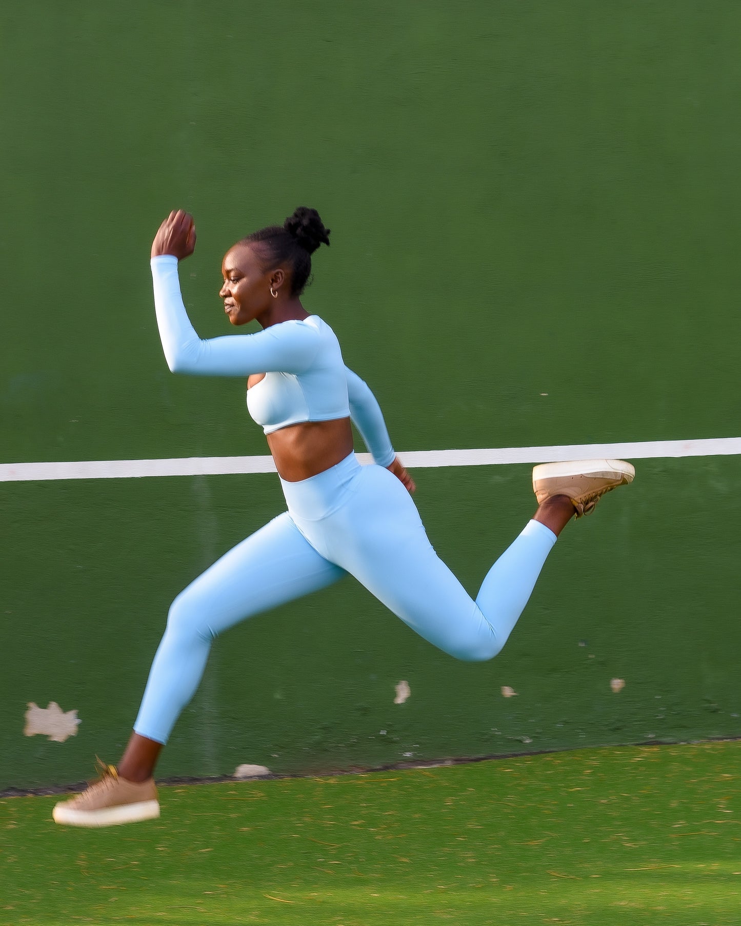 Seamless Long Sleeved Crop top with Leggings