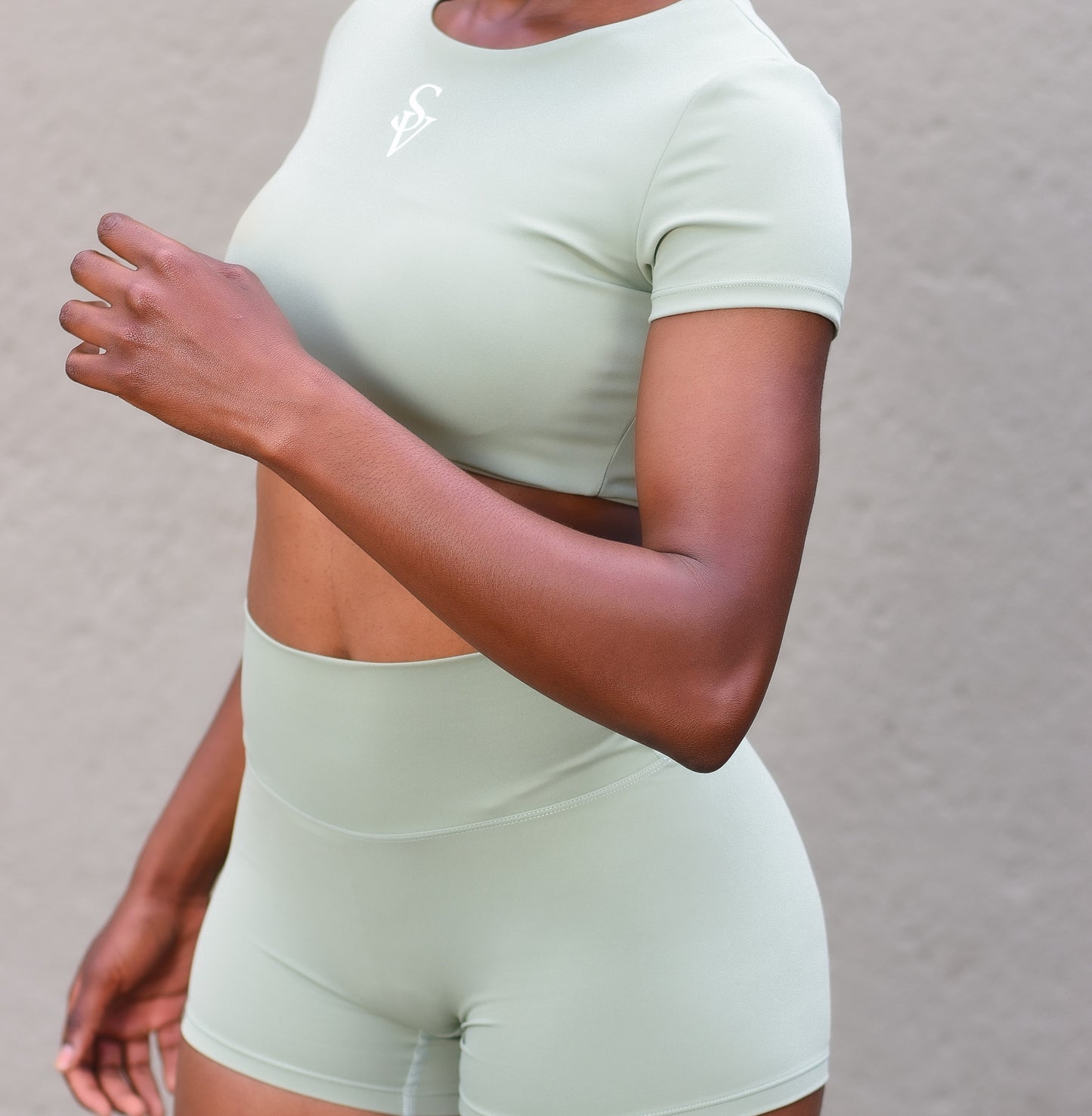 Cropped T-Top with Short Tights